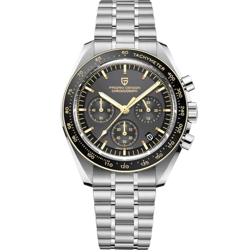 Image of LACZ DENTON Pagani Design PD1701V3 Men's Watches Quartz Men Chronograph Stainless Steel Sports Watches for Mens Waterproof Watches Japan VK63 Movement