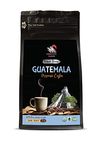 Granos de café arábica tostado oscuro Guatemala 12 oz miniatura 1