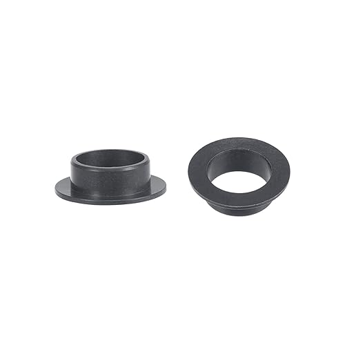 Miniatura 39 de uxcell Los rodamientos ensanchados de la manga 32.8 ft m diámetro interior 39.4 ft m OD 19.7 ft m longitud POM envueltos bujes sin aceite negro