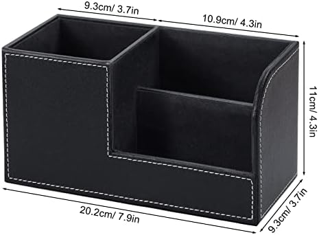 Desk Organiser PU Office Storage Organiser Multifunctional Stationery Desk Tidy Caddy for School Home Office Workshop