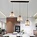 Produktbild Kristall Pendelleuchte 3 Flammig Kristalllampe Modern Luxus K9 Crystal Hängelampe für Kücheninsel Esszimmer Esstisch Bar Cafe Loft Balkon Treppe Wohnzimmer Kronleuchter Höhenverstellbar, L85CM