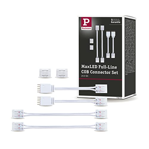 Paulmann MaxLED 71051 Accessory Connector Set Full-Line COB White Plastic, COB Connector