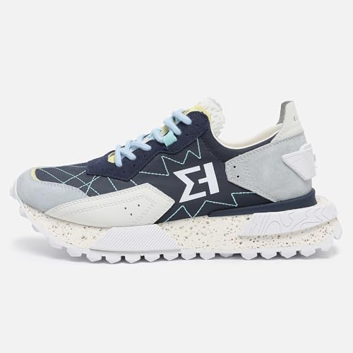 Image of The NSJ600 is a Sneaker with a Very Graphic Design, Made of Leather, Premium Suede and Nylon its Vintage Sporty Finish fit Every Outfit.