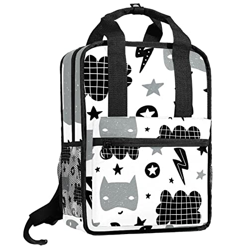 Sac à dos garçons léger avec bretelles réglables motif pingouins