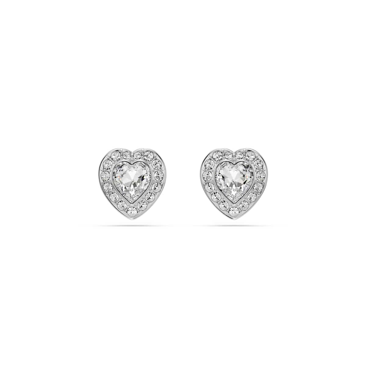 Swarovski Ariana Grande - Colección de arete de joyería, vidrio transparente y perlas, acabado rodio, Una talla, Cristal, cristal