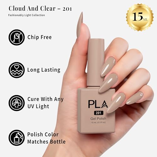 Esmalte de uñas gel rápido PLA-01 18 colores nude miniatura 3