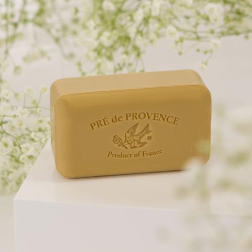 Image of Pre de Provence Artisanal French Moisturizing Soap Bar, Shea Butter Enriched, Quad Milled for Long Lasting Rich Smooth Lather, 5.3 Ounce, Verbena