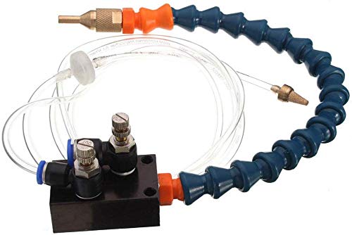 Drohneks Mist Coolant Spray System Unit for CNC Lathe Milling Drill Machine Cooling Stone Plastic Pipe