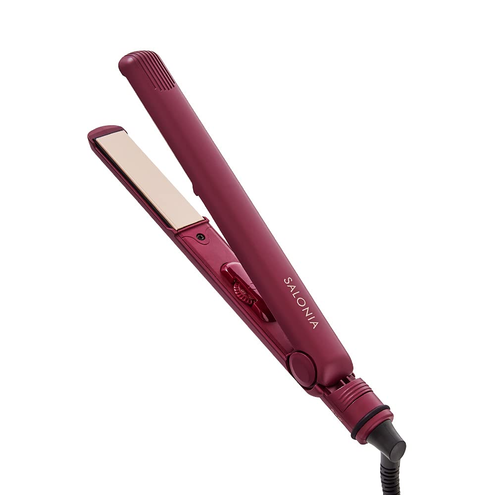 Amazon | SALONIA ストレートヘアアイロン ニュークラシックレッド 