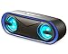 Bluetooth Speaker with LED lights, LENRUE 10W Portable Outdoor IPX5 Waterproof Speaker...