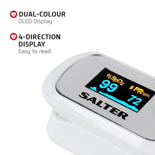 Salter PX-100-EU OxyWatch, fingeroximeter sauerstoff, Pulsoximeter, medizinischer oximeter,...