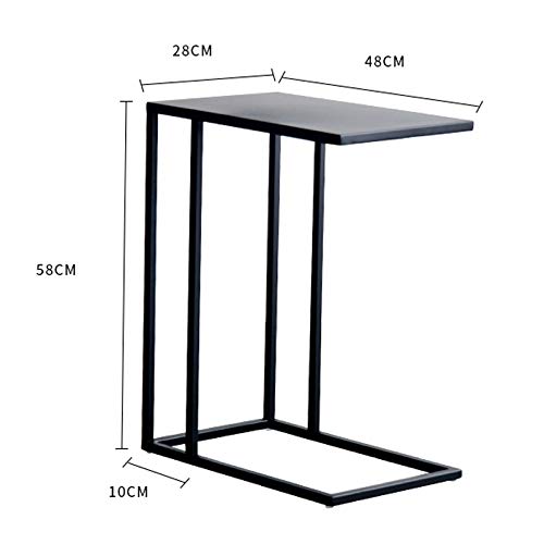 WANWEN Wohnzimmer Schmiedeeisen Goldener Beistelltisch Kreativer Ecktisch Moderner Kleiner Couchtisch aus Metall Abnehmbarer Sofa-Beistelltisch Computertisch (Color : A) Little Surprise – Bild 4
