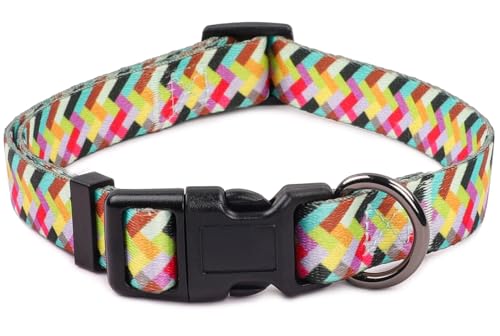COSYHOMELONDON Dog Collar for Small Dogs Cute Small Medium Large Dog Pet Collar, with Floral Patterns