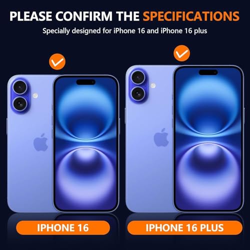Image of Titanium Camera Lens Protector for iPhone 16 iPhone 16 Plus Blue 9H Tempered Glass, Scratch & Drop Resistant Camera Cover HD Clear Anti-Fingerprint Case Friendly Waterproof Anti Bubble Easy Install Camera Protector