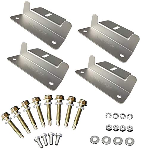 Lot De 8 Supports De Panneau Solaire Z Avec écrous Et Vis, Montage Sur Toit En Z Pour Caravanes Murs Bateaux Toits 91808292
