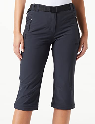 CMP Damen Stretch Zip Off Trousers Hose, Anthrazit,D44