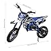 50cc Kids Dirt Bike,2-Stroke Gas Mini Bike, Dirt Bike for Kids 8-14,Gas Power Pocket Rocket Bike,Gas Motorcycle with Front Rear Disc Brakes, Off Road Mini Motorcycle Max Speed 25KM/H Blue White