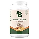 Bloom Nutrition Cinnamon Bun Whey Protein Isolate Powder | Fast Digesting, Low Carb, Keto Friendly, Non-GMO | 100 Percent Pure Iso with Zero Sugar Added | Post Workout Recovery Shake Blend