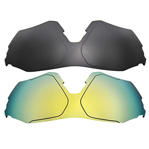Verres Oakley EVZero Range rechange Noir Or réparer rayures écran solaire