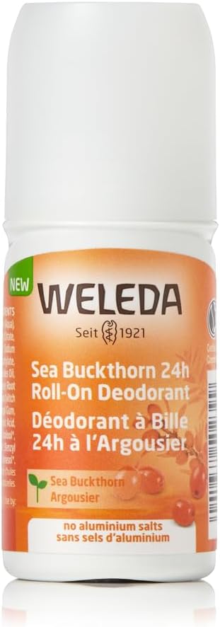 Sea Buckthorn 24H Roll-On Deodorant, 1.7 Fluid Ounce, For Women and Men, Plant Rich Odor Protection with Sea Buckthorn Oil, No Aluminum Salts