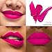 Hot Pink Lipstick Matte for Women, Color Stay Long Lasting Lipstick Smudgeproof Liquid Lipsticks, Cruelty Free Lip Color (DM06 Dream pink)