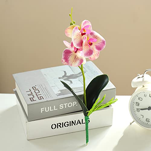 Meideli Artificial Flower Plant,Artificial Butterfly Orchid Fake Flower For Arrangement Wedding Party Home Room Table Decor (Orange) #TOP4