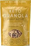Keto Hana Peanut Butter Keto Granola Keto Diet Vegan Grain Free Dairy Free Plant Based No Refined Sugars Gluten Free 1.2g Net Carbs Breakfast Cereal - 300gr/0.6lbs