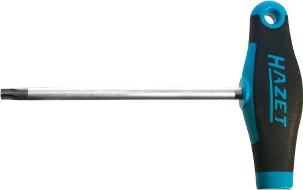 HAZET 828-T40 Torx Profile T 40 Screwdriver with Burnished Tips - Chrome-Plated
