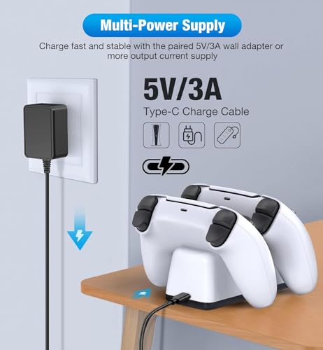 Fegliea TOMPOL-LJ-1022-217 Ps5 Controller Charging Station, Playstation 5 Dualsense Controller Charger Dock thumb #3
