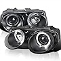 Spec-D Tuning Halo Black Projector Headlights Compatible with 1998-2001 Acura Integra 3Dr/4Dr Left + Right Pair Headlamps Assembly