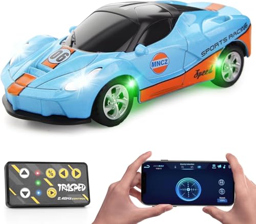 Image of Ferari Model Mini Alloy 1:64 Scale RC Car Remote and App Control Rechargeable C Type Toy Car, 3-Speed Adjustment Pocket Toy Car for Kids 4-8 Years and Adults (Multicolour)