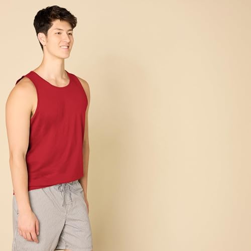 Image of Amazon Essentials Men's Regular-Fit Sleeveless Tank Tops