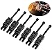 Phefop Set of 6 Electric Guitar Metal Bridge Saddles with Screws and Hexagonal Wrench to Prevent String Breakage, Replacement, Improve Tone, Easy to Install, Suitable for