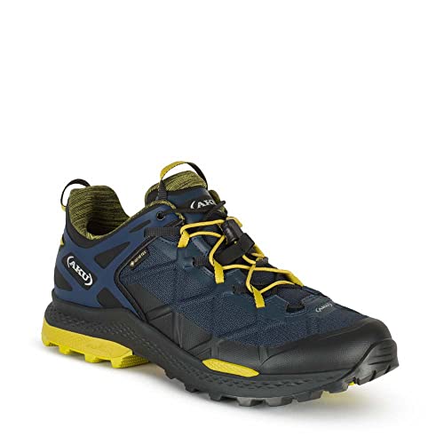 Aku Rocket DFS GTX - Stivali da Trekking, Uomo, Blu/Mustard, 45