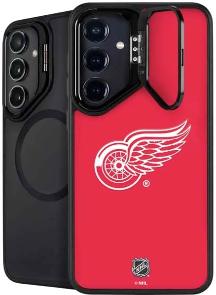 Skinit Kickstand Phone Case Compatible with Galaxy S25 - Officially Licensed NHL Detroit Red Wings Home Jersey Design