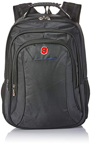 Mochila Executiva, Swissland, Unissex, Preto/Azul
