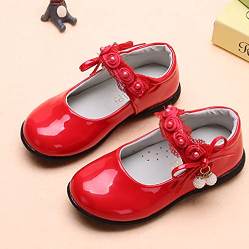 Big Girls Dancing Loafers Single Shoes Wedding Party Performance Shoes Lace Floral Decorations and Pendants3