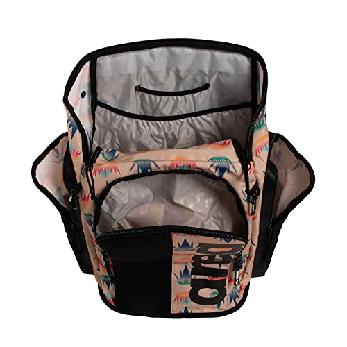 Image of ARENA Spiky III Backpack 45 Swimming Athlete Sports Gym Rucksack Large Training Gear Equipment Swim Bag for Men and Women, 45 Liters, Desert Vibes
