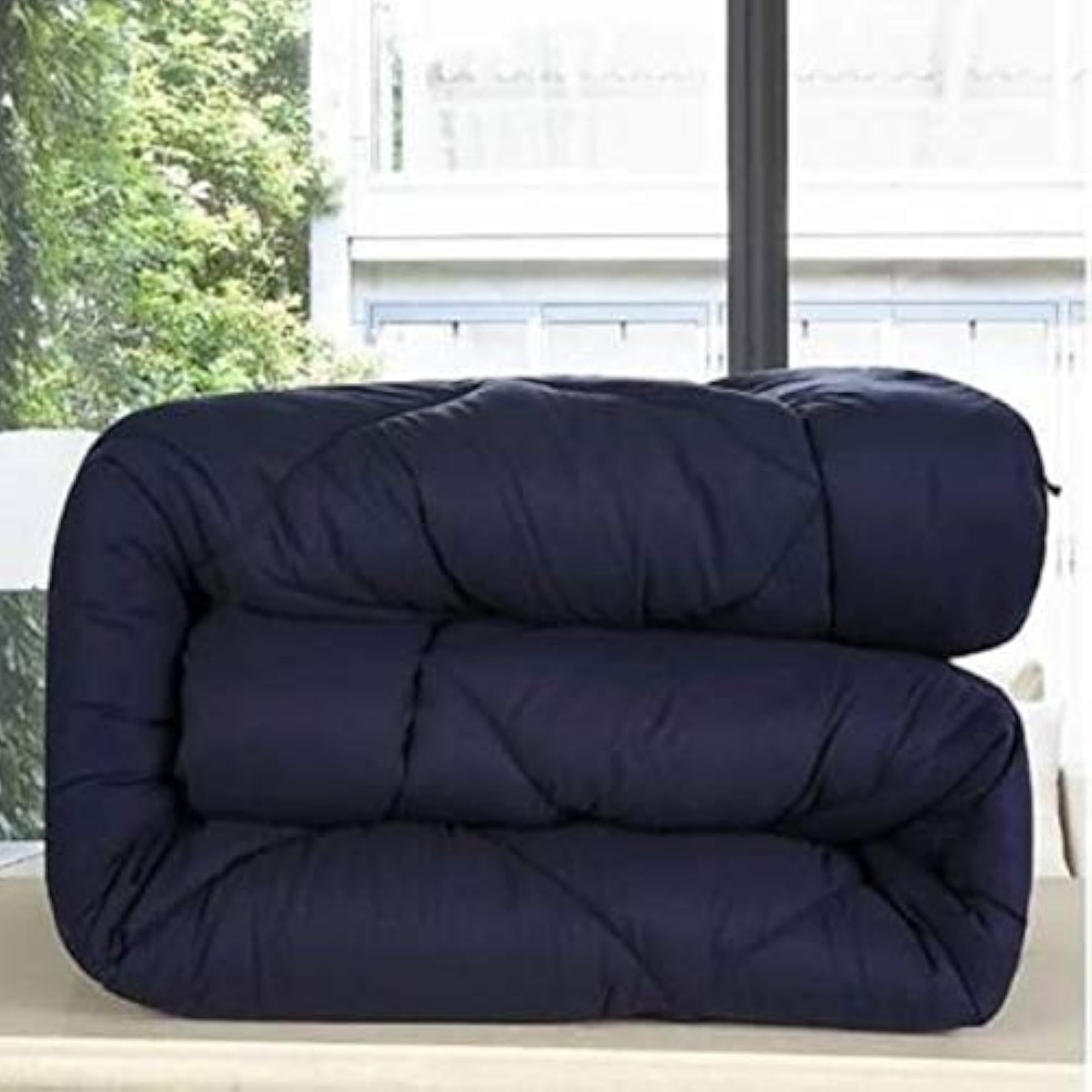 Microfiber Double Size Duvet/AC Comforter, Dark Blue