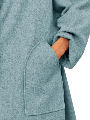Cicy Bell Womens Long Pea Coats Oversized Wrap Wool Blend Trench Coats Winter Open Front Cardigan Overcoats3