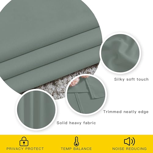 Image of Homestan 75% Blackout Window Curtains 5 Feet Long Set of 2, Room Darkening Parda with Grommet Design for Home Decor (5x4 Feet, Grey)