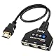 HDMI Switch 4K, FOKKY Hdmi Verteiler Automatische/Manuell Vergoldet Hdmi Switcher 3 In 1 Out 3-Port hdmi Splitter UnterstüTzt 4K/3D/Uhd/Hd/1080P FüR Xbox Ps4 Ps3 Blu-Ray Firestick HDTV