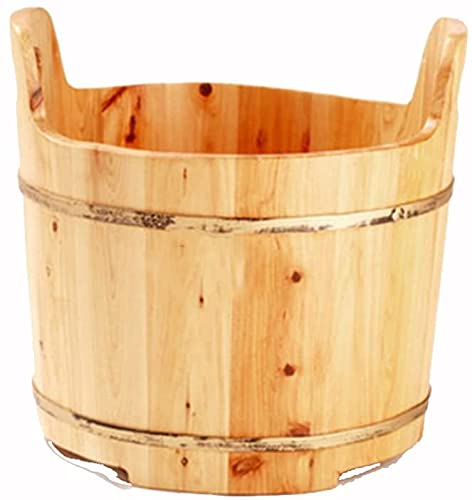Baño de pies de madera con masaje y burbujas efervescentes