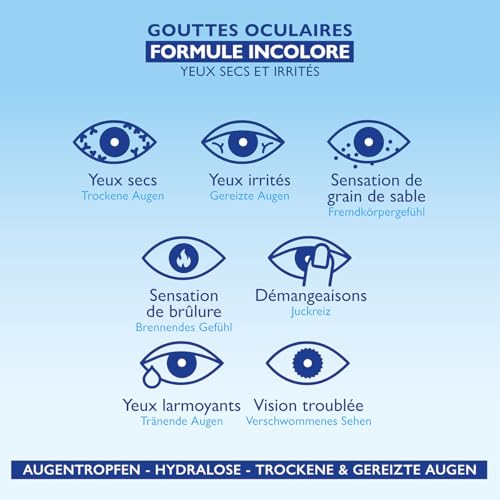 INNOXA Laboratoires - Augentropfen - Aufhellung des Augenweiß – Befeuchtet gerötete und müde Augen – Originalformel – Made in France – Ohne Konservierungsstoffe - 10 ml