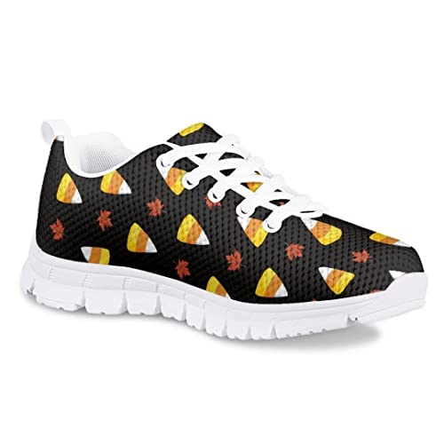 AmzPrint Cute Cartoon Fruit Print Mexican Avocado Shoes for Girls Fashion Lightweight Mesh Upper Lace-Up Flat Sneakers 10.5