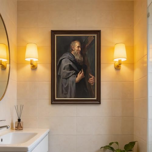 Impression sur toile Saint Philippe par Rubens tableau 20x30 cm décor mural de salon