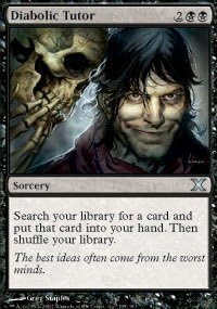 Magic The Gathering - Diabolic Tutor (135/383) - Tenth Edition