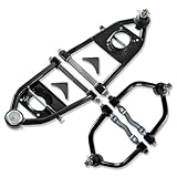 IMOOA Tubular Upper and Lower Control Arms For Ford Mustang II 1974-1978 Pinto Bobcat 1974-1980 Black Coated
