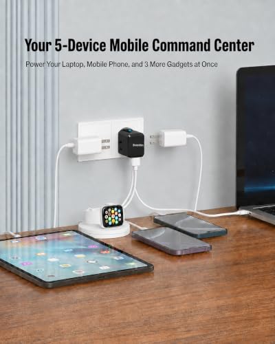BEONDON Universal Travel Adapter, 25W USB-C Charger, US UK EU AU Plugs - image 6