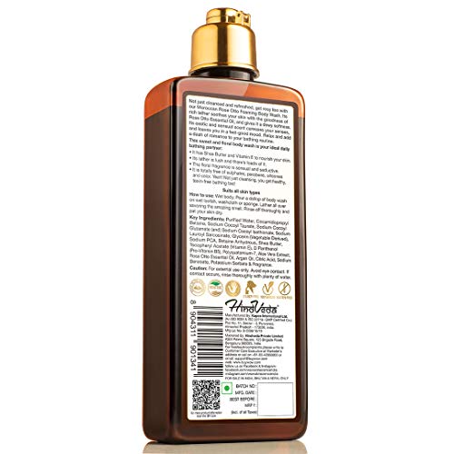 Image of WOW Skin Science Rose Otto Foaming Body Wash - No Parabens, Sulphate, Silicones & Color, 250 ml